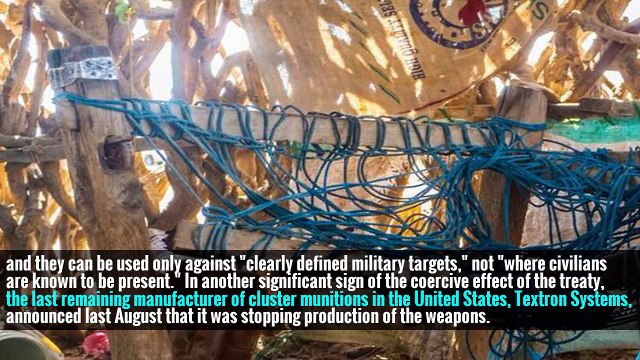 Casualties From Cluster Bombs More Than Doubled Last Year, Treaty Monitor Says