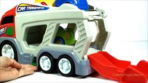Распаковка игрушка легковые автомобили для Дети транспортер и легковые автомобили видео для Дети