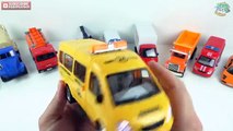 Y coches para Niños Aprender aprendizaje nombres sonidos calle camiones vehículos trors ambulancia