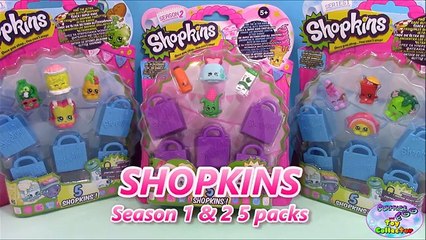 SHOPKINS Season 1 & 2 5 Packs Baskets Hunt for Limited Edition - Surprise Egg and Toy Coll