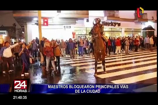 Congresistas se pronuncian sobre disturbios por protestas de maestros huelguistas