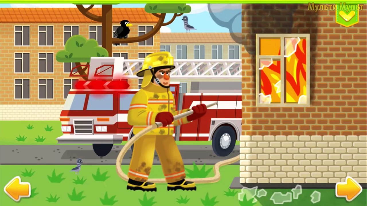 Constructeur dessin animé docteur éducatif sapeur pompier Apprendre mécanicien professions La police pour