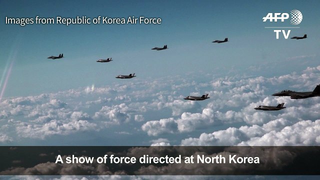 US heavy bombers, jets in show of force against N. Korea