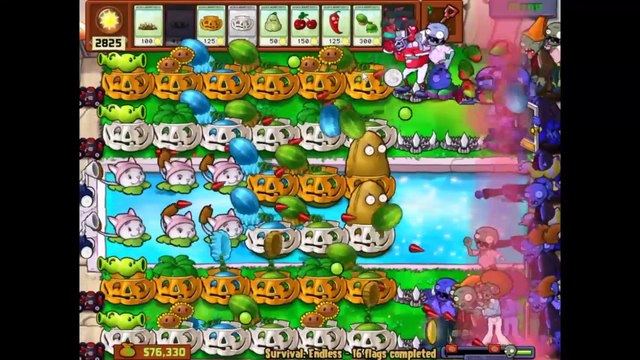 Plants vs Zombies - Survival Endless - 32 flags completed - Part 2