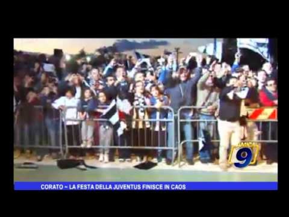 Corato  Le festa della Juventus finisce in caos