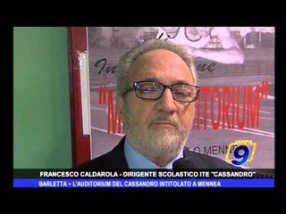 Barletta | L'auditorium del Cassandro intitolato a Mennea