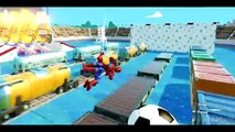 Coches divertido hombre ara�a v�deo Ni�os para y Spiderman coches de dibujos animados de Walt Disney