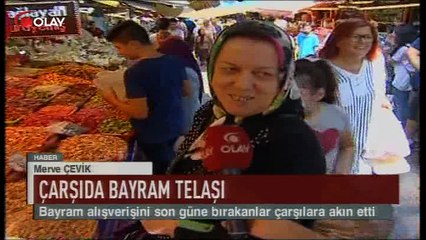Çarşıda bayram hareketliliği (Haber 31 08 2017)