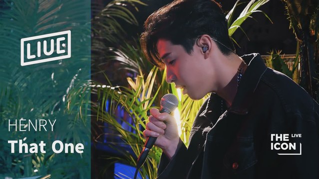 [The ICON LIVE] HENRY 헨리_That One(piano Ver.)