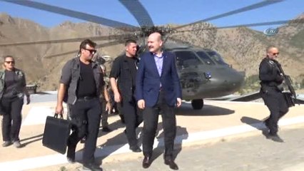 Bakan Soylu Aktütün'de Hudut Tabur Komutanlığını Ziyaret Etti