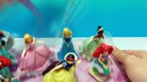 7 Disney Princess Playset 1 Review Snow White Ariel Jasmine Cinderella Tiana Aurora Merida
