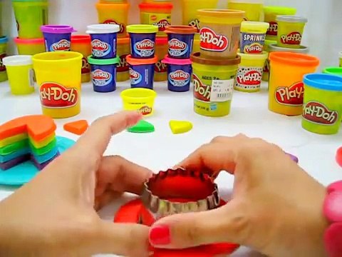 Pastel comida cómo cocina hacer jugar arco iris para Doh doh doh