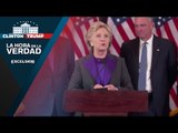Hillary Clinton acepta su derrota en las elecciones de EU