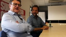 Bruno Chiche et Stéphane de Groodt dans les locaux de 