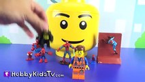 Play-Doh GIANT Lego Head Joker Makeover! Kinder Surprise Egg   Angry Batman! by HobbyKids