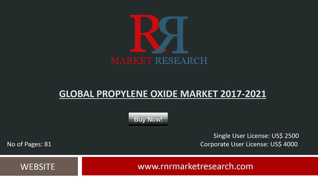 Global Propylene Oxide Market Forecast Report for 2017-2021
