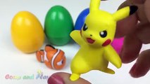 Ice Cream Clay Slime Surprise Eggs Disney Finding Dory Disney Frozen Trolls Pokemon Toys F