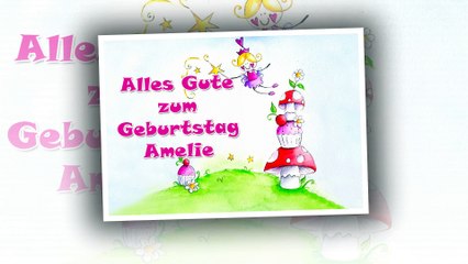 Alles Gute zum Geburtstag Amelie