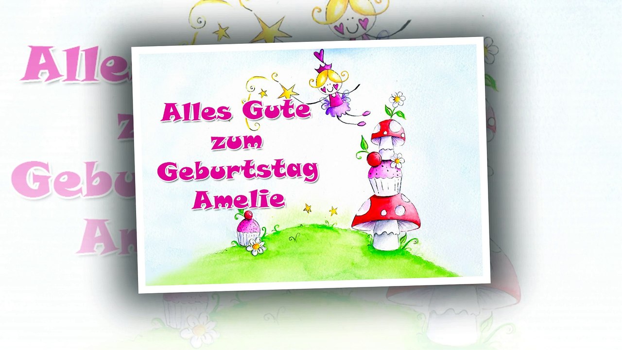 Alles Gute zum Geburtstag Amelie