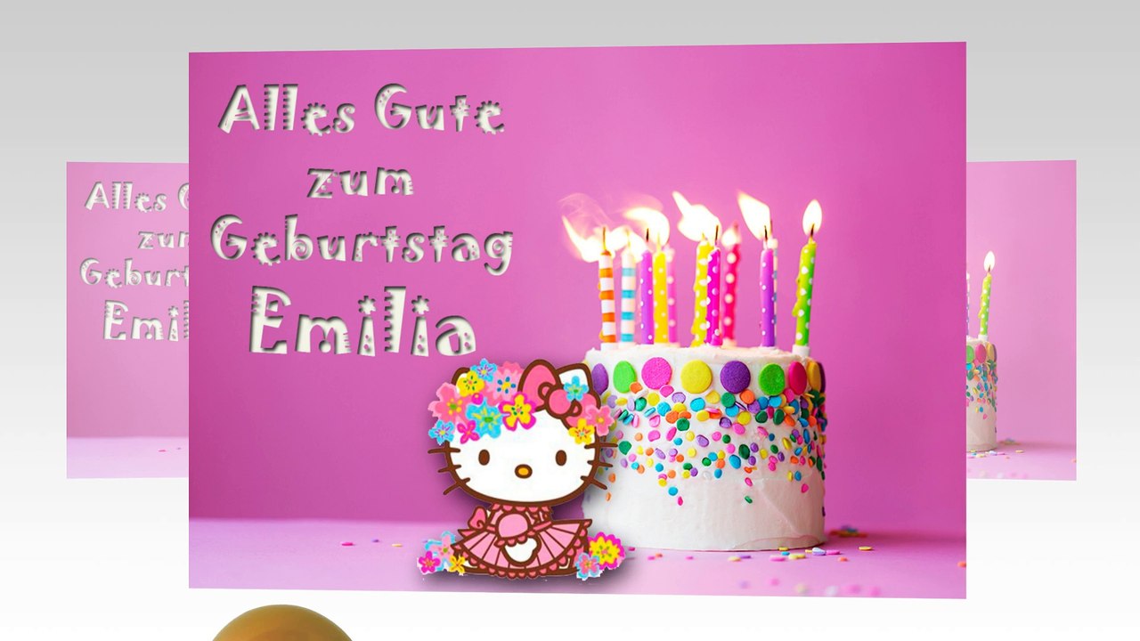 Alles Gute zum Geburtstag Emilia