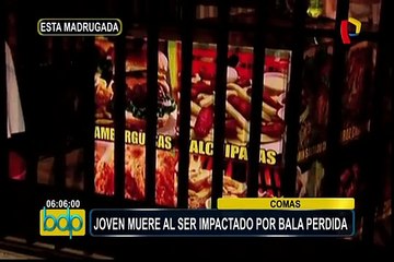Carabayllo:  joven muere tras ser impactado por bala perdida