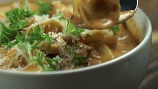 CREAMY TORTELLINI   SAUSAGE SOUP can be made..