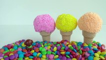 PLAY FOAM Ice Cream Surprise Toys & Learn Colors Surprise Eggs with Kids Nursery Rhymes!