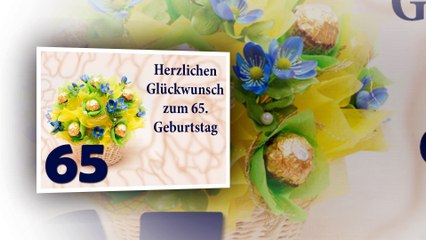 Herzlichen Glückwunsch zum 65. Geburtstag!