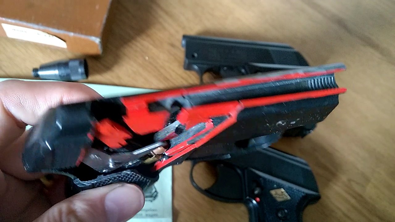 Schnittmodell der Perfecta Schreckschusspistole