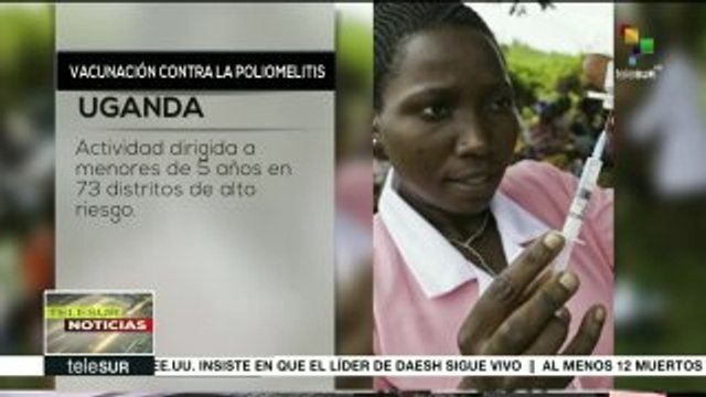 Uganda lanza campaña de vacunación contra la poliomielitis