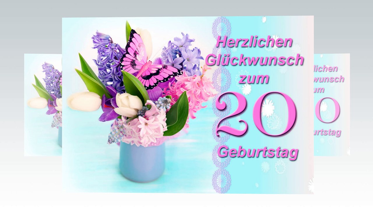 Herzlichen Glückwunsch zum 20 Geburtstag