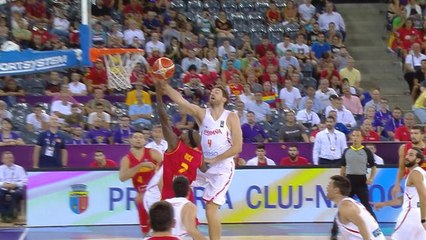 Euro Basket Masculin 2017 - Joli contre de Pau Gasol pour son 200ème match avec l'Espagne