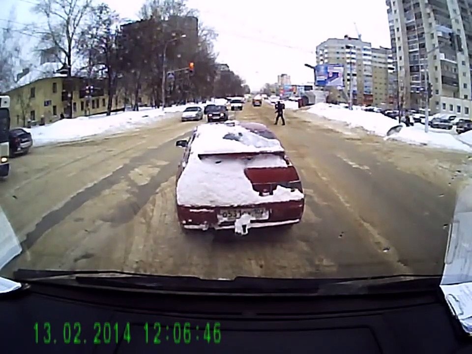 Quand la neige t’empêche de voir le clignotant des voitures