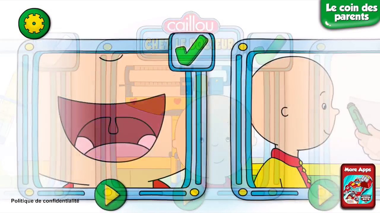 Application fr dans caillou caillou chez le docteur visite médicale caillou jeu version longue h