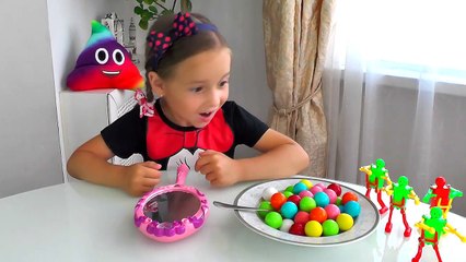 Bad Kid learn colors with Real food vs candy food, nursery rhymes for kids songs Transform Magiс Car
