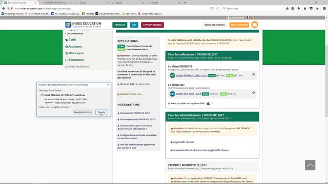 PRONOTE CLIENT : TELECHARGER, INSTALLER ET CONFIGURER LE LOGICIEL PRONOTE CLIENT 2017 SUR WINDOWS