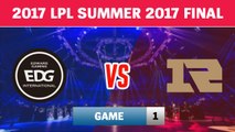 Highlights: EDG vs RNG Game 1 | Edward Gaming vs Royal Never Give Up | 2017 LPL Summer Final