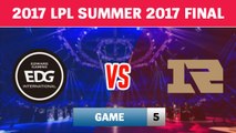 Highlights: EDG vs RNG Game 5 | Edward Gaming vs Royal Never Give Up | 2017 LPL Summer Final