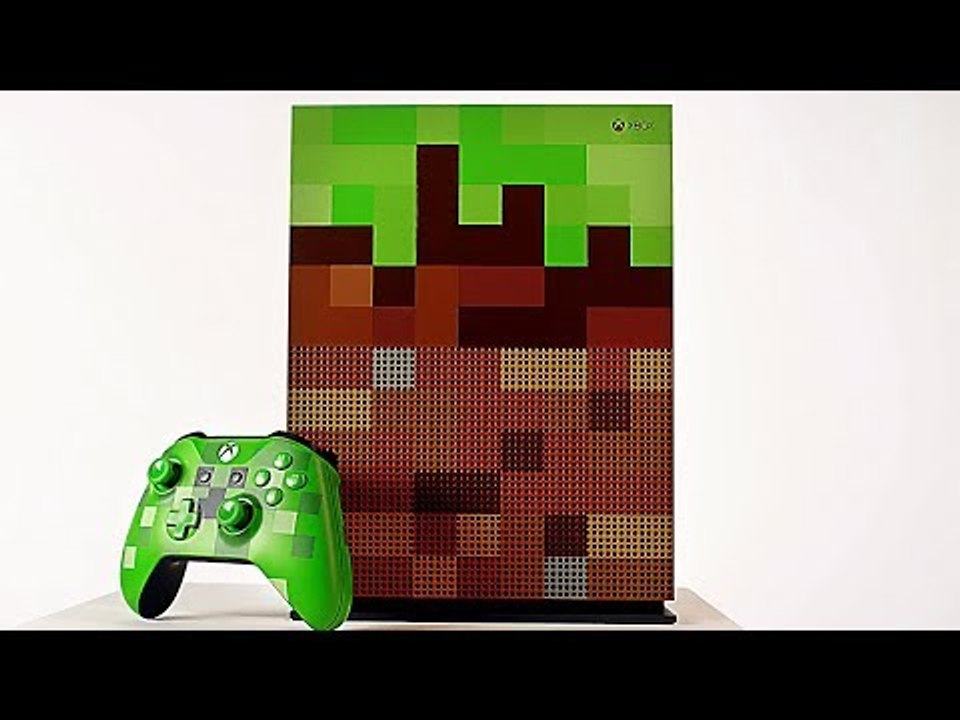 Nouvelle Console XBOX ONE S Minecraft (édition limitée)