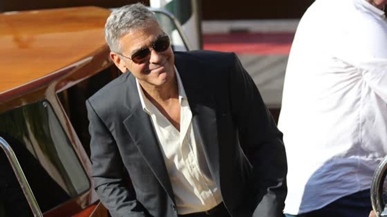 George Clooney Arrives at Venice Film Festival in Style