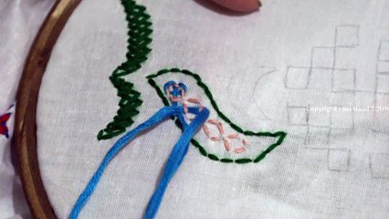 Hand Embroidery Design of Gujrati Stitch