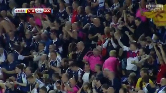 Стюарт Армстронг Гол HD - Литва 0-1 Шотландия 01.09.2017