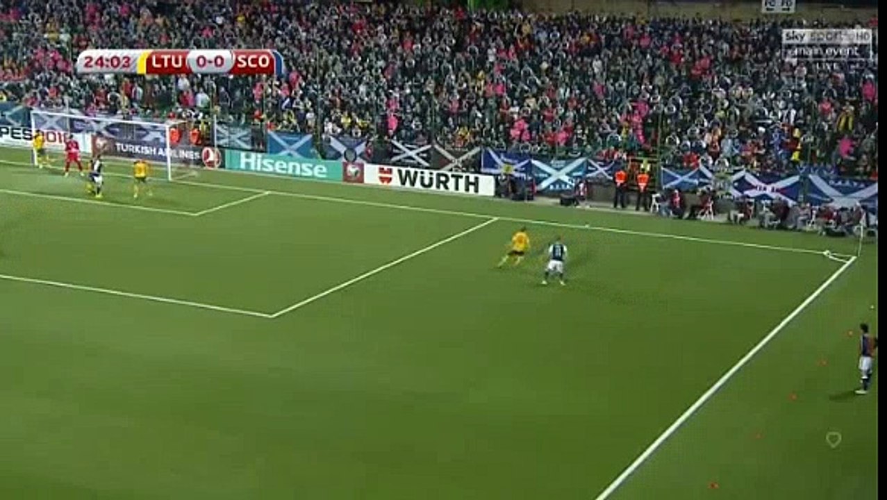 Lithuania 0-1 Scotland 01/09/2017 ARMSTRONG First Goal 25' 'HD (WORLD CUP QUALIF.)