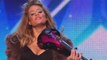 Posh violinist Lettice Rowbotham gives the Judges something new _ Britain's Got Talent 2014