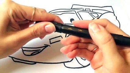 Coloring Book Cars Lightning McQueen - Coloring Pages For Kids Videos Episode 1