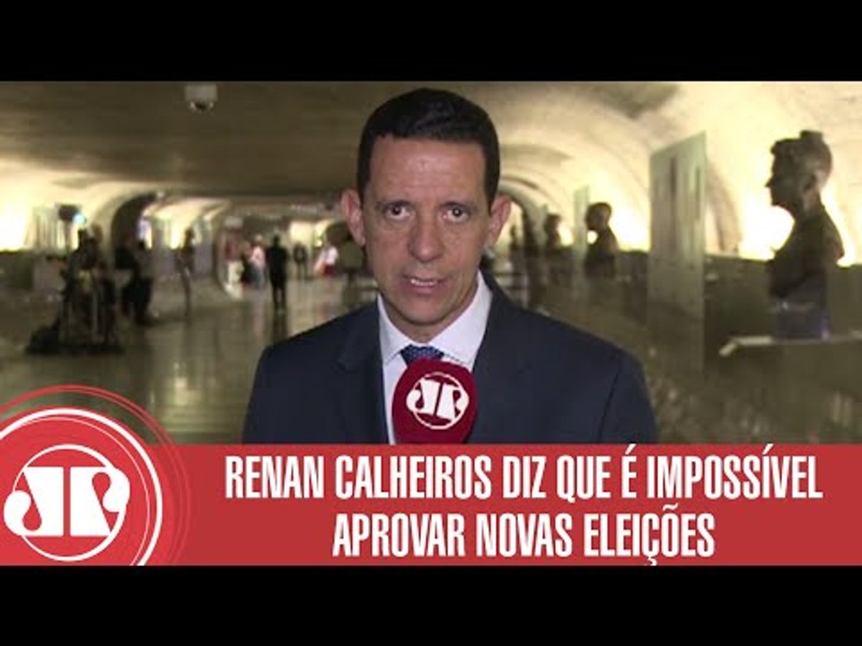 Renan Calheiros diz que é impossível aprovar novas eleições | Jornal da Manhã | Jovem Pan