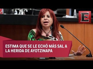 Lyla Sansores increpa a Peña Nieto por medalla Belisario Domínguez