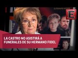 Hermana de Fidel Castro no asistirá a su funeral