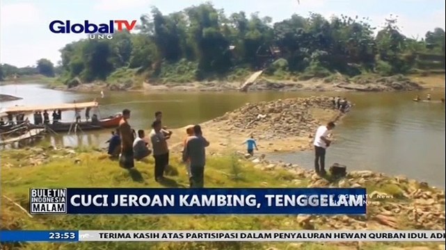 Nahas, Hendak Cuci Jeroan Kurban, Santri Tenggelam di Sungai Bengawan Solo