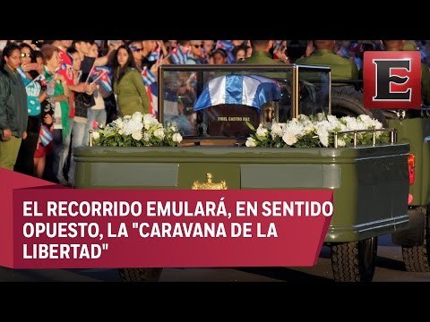 Cubanos dan último adiós a Fidel Castro durante recorrido de sus cenizas